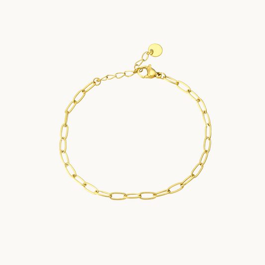 Thin Paperclip Chain Bracelet